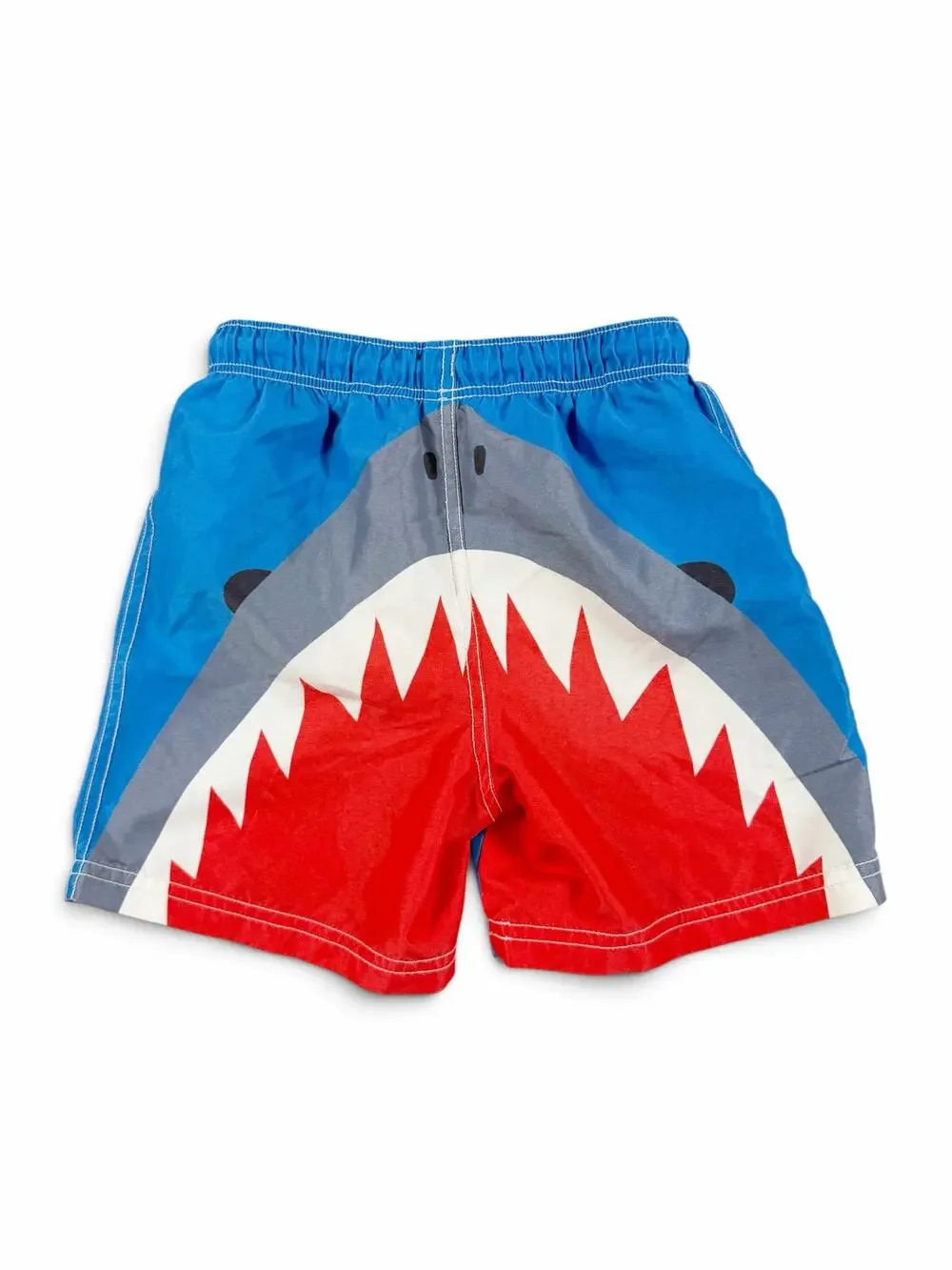 Mini Boden Shark Swim Trunks Blue Size 7-8 swim shorts